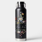 Personalisierte Wildblume Butterfly Garden Trinkflasche (Vorderseite)