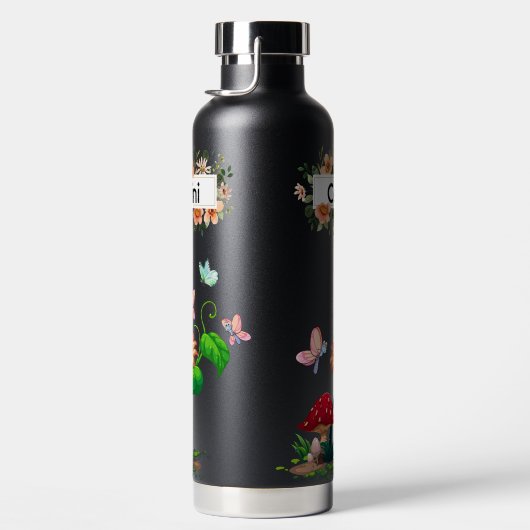 Personalisierte Wildblume Butterfly Garden Trinkflasche (Rechts)