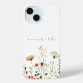 Personalisierte Wildblume Case-Mate iPhone Hülle (Rückseite)