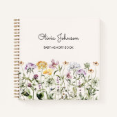 Personalisierte Wildblume Garden Kinderbuch Notizblock (Vorderseite)