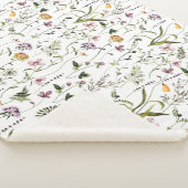 Personalisierte Wildblume Garten Blumenmuster Sherpadecke (3/4)