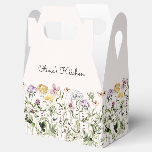 Personalisierte Wildblume Garten Geschenkschachtel (Geöffnet)