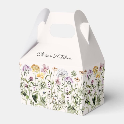 Personalisierte Wildblume Garten Geschenkschachtel (Vorderseite)