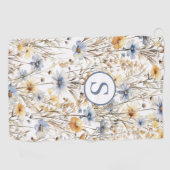 Personalisierte Wildblume Golfhandtuch (Horizontal)