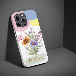 Personalisierte Wildblume iPhone 15 Pro Handy Fall Case-Mate iPhone Hülle