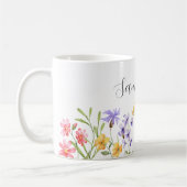 Personalisierte Wildblume Kaffeetasse (Links)