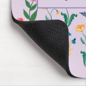 Personalisierte Wildblume Lavender Mousepad (Ecke)