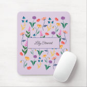 Personalisierte Wildblume Lavender Mousepad (Mit Mouse)