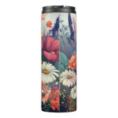 Personalisierte Wildblume mit Name Thermosbecher (Rückseite)