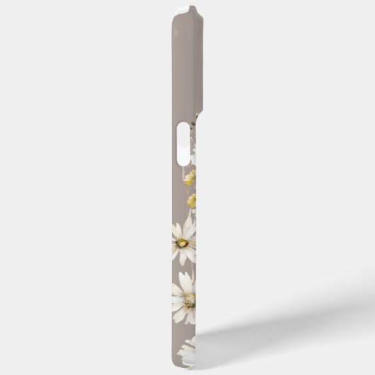 Personalisierte Wildblume Muster auf Beige Case-Mate iPhone Hülle (Rückseite / Rechts)