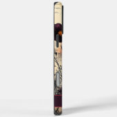 Personalisierte Wildblume Poppies Dark Red & Lila Case-Mate iPhone Hülle (Rückseite / Rechts)