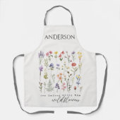Personalisierte Wildblume Schürze (Vorderseite)