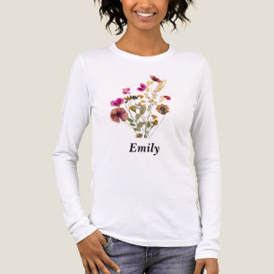 Personalisierte Wildblume Tri-Blend Shirt