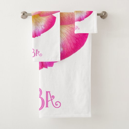 Personalisierte "Wildblumen Badhandtuch Set (Insitu)