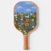 Personalisierte Wildblumen Pickleball Schläger (Vorderseite)