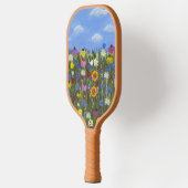 Personalisierte Wildblumen Pickleball Schläger (Links)
