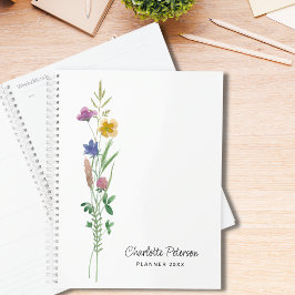 Personalisierte Wildblumen Planer
