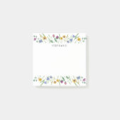 Personalisierte Wildblumen-Post-it-Notizen Post-it Klebezettel (Vorderseite)