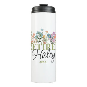 Personalisierte Wildblumen Ruhestand, Blumenbezug Thermosbecher