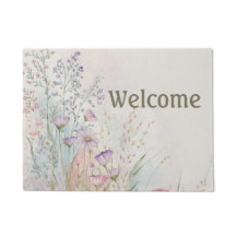 Personalisierte Wildblumen-Wasserfarbe-Willkommen