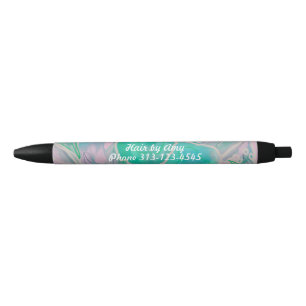 Personalisierte Wilde Rosen Aqua Violett Kugelschreiber