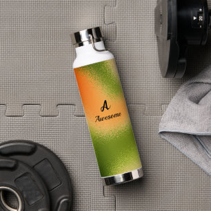 Personalisierte Wilde Rostolivgrün Trinkflasche