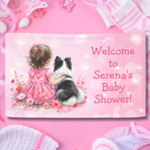 Personalisierte Willkommen zu unserer Babyparty Ro Banner