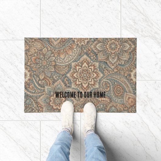 Personalisierte Willkommens-Türmatte mit einzigart Fußmatte (Indoor)