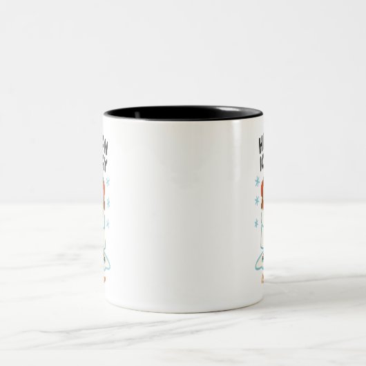 Personalisierte Winter Girl Tasse - "Habe einen Ei (Mittel)