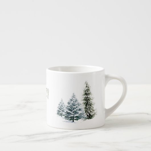 Personalisierte Winter Scene Knochen China Tasse (Rechts)