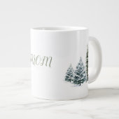 Personalisierte Winter Scene Knochen China Tasse (Vorderseite Rechts)