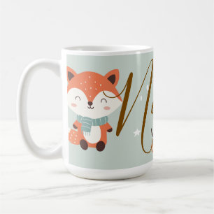 Personalisierte Winter-Waldtiere Kaffeetasse