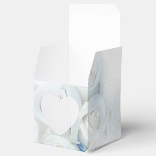 Personalisierte Winter White Roses Herbst Gefallen Geschenkschachtel (Geöffnet)