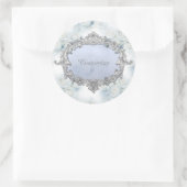 Personalisierte Winter White Roses Stickers (Tasche)