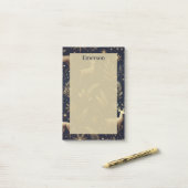 Personalisierte Winterhirsch Post-it® Notizen (Auf Schreibtisch)