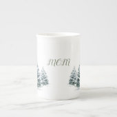 Personalisierte Winterlandschaft Porzellantasse (Vorderseite)