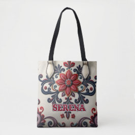 Personalisierte Winterrose: Tasche