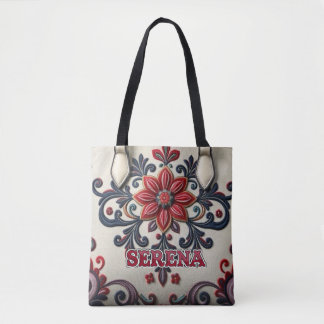 Personalisierte Winterrose: Tasche