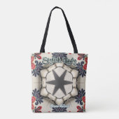 Personalisierte Winterrose: Tasche (Rückseite)