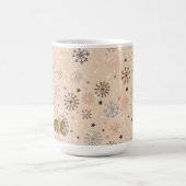 Personalisierte Winterschneeflocke Kaffeetasse (Mittel)