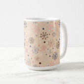 Personalisierte Winterschneeflocke Kaffeetasse (VorderseiteRechts)