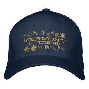 Personalisierte Winterschneeflocken Bestickte Baseballkappe