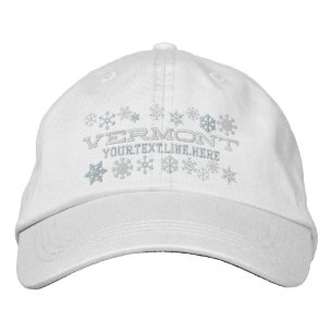 Personalisierte Winterschneeflocken Bestickte Kappe