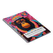 Personalisierte Wirbeltiere - Affe Notizblock (Rechte Seite)