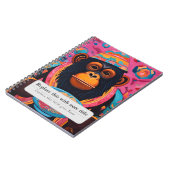 Personalisierte Wirbeltiere - Affe Notizblock (Linke Seite)