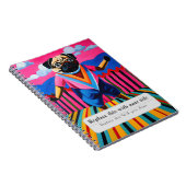 Personalisierte Wirbeltiere - Niedlicher Mops Notizblock (Rechte Seite)