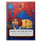 Personalisierte Wirbeltiere - Niedliches Schwein Notizblock (Vorderseite)