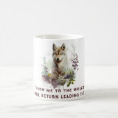 Personalisierte Wolf Zitat-Kaffeezubereitung Tasse (Mittel)