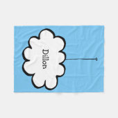 Personalisierte Wolke an einer Schnur Fleecedecke (Vorderseite (Horizontal))