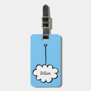 Personalisierte Wolke an einer Schnur Gepäckanhänger